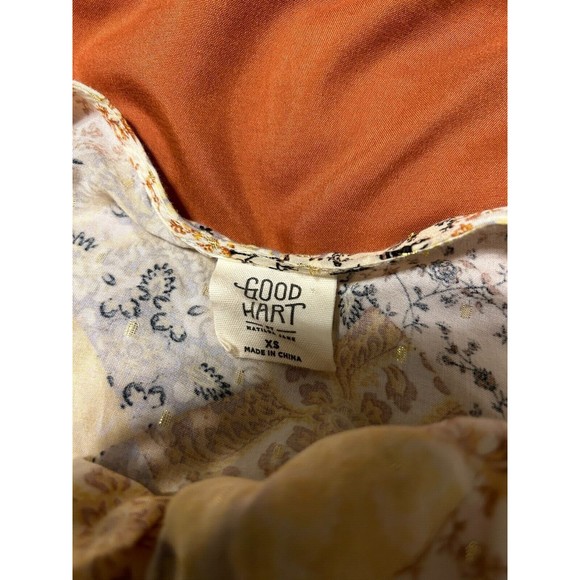 Matilda Jane Good Hart Womens Rockport Blouse Size XS X- Small Sleeve Flowers - Picture 3 of 5